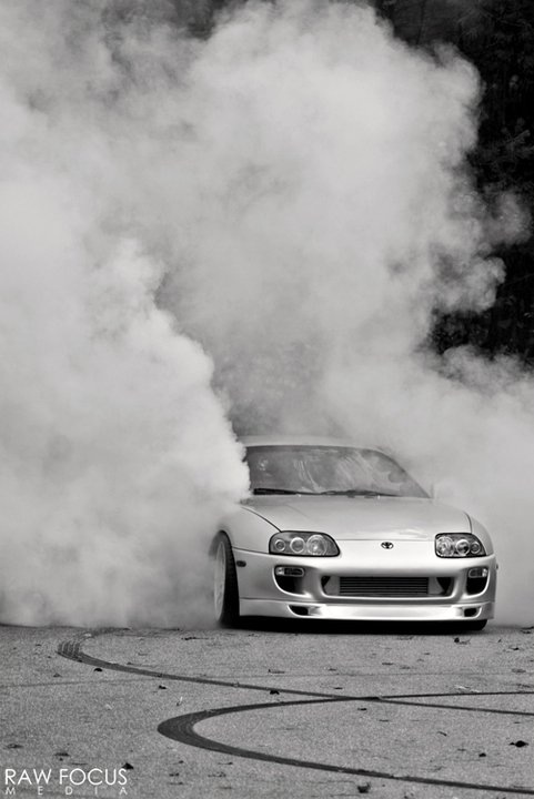 PASMAG Tuner Battlegrounds Brian Boisvert Toyota Supra Burnout