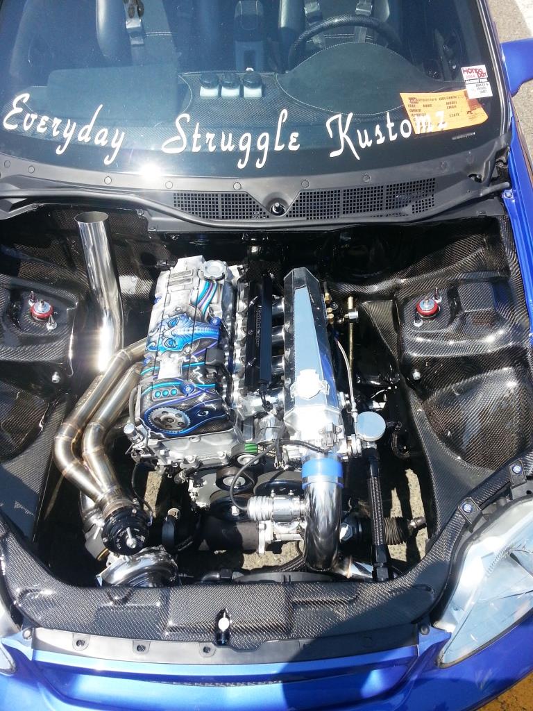PASMAG Tuner Battlegrounds Chris Capparelli Honda Civic Engine Front