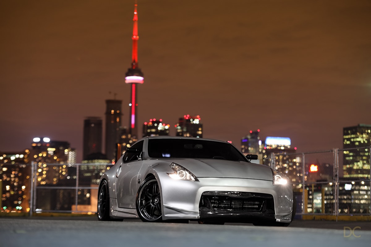 Jason Gale Nissan 370Z PASMAG Tuner Battlegrounds Daniel Camer front exterior