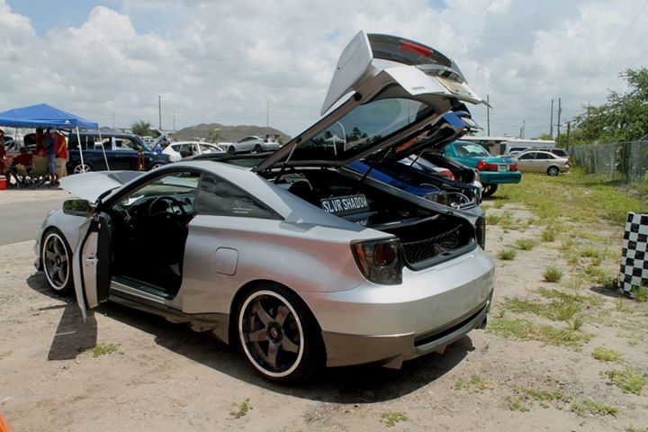 PASMAG Tuner Battlegrounds Julie Goodger Toyota Celica Exterior Rear Open