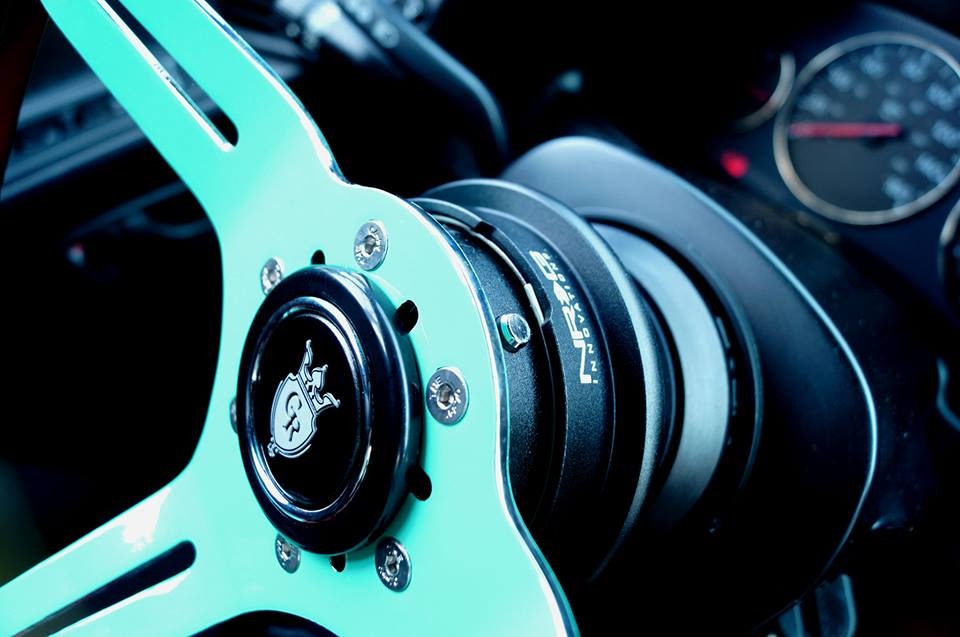 PASMAG Tuner Battlegrounds Patrick Carr Nissan 300ZX Interior Grip Royal Steering Wheel