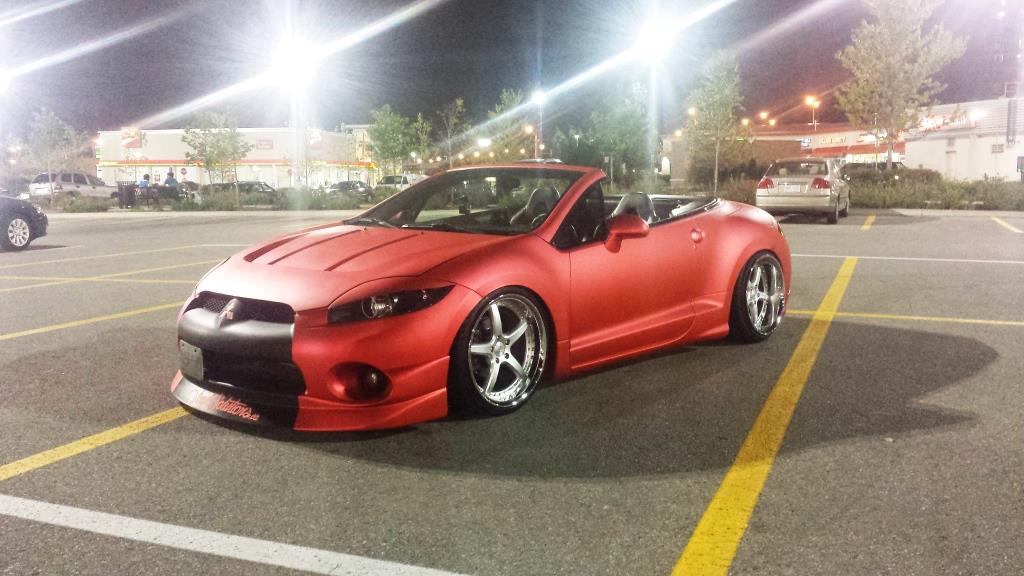 PASMAG Tuner Battlegrounds Christian Kungl Mitsubishi Eclipse Spyder GT Red Driver Front