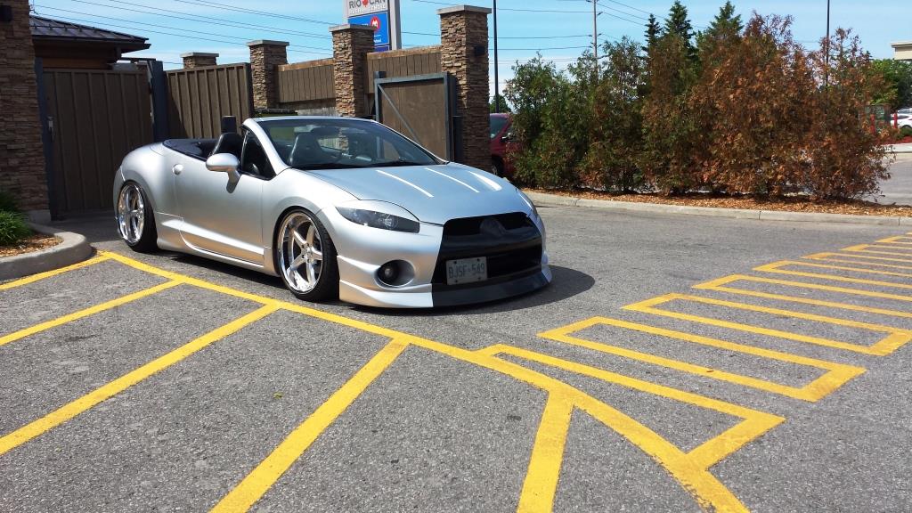 PASMAG Tuner Battlegrounds Christian Kungl Mitsubishi Eclipse Spyder GT Silver Passenger Front