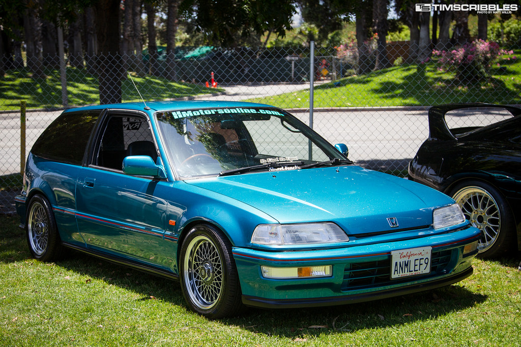PASMAG Tuner Battlegrounds Live SPOCOM Anaheim California Jose Del Villar 1991 Honda Civic Front Hood