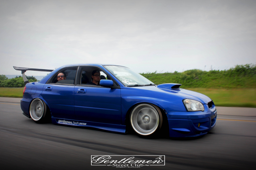 PASMAG 2014 Tuner Battlegrounds LIVE Tuner Evolution Jim Cerami Subaru WRX Passenger Side Rolling