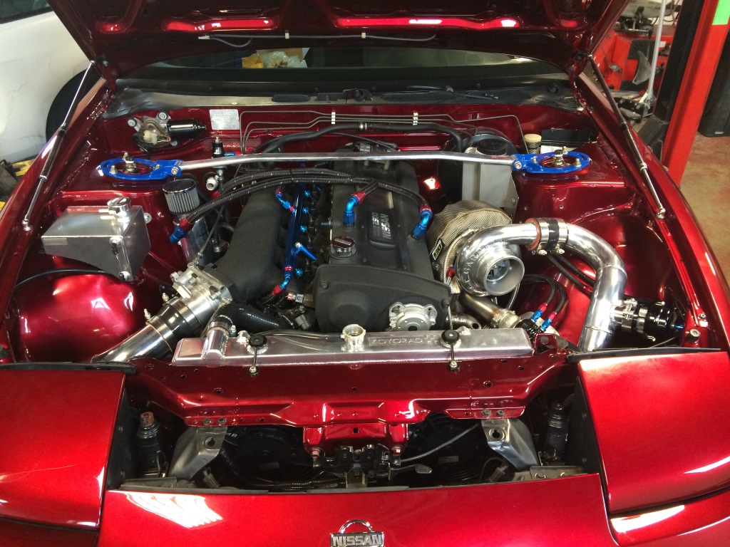 PASMAG 2014 Tuner Battlegrounds LIVE Tuner Evolution Jorge Batiz Nissan 240sx Engine