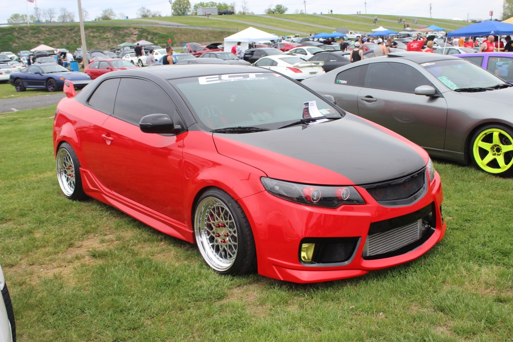 PASMAG 2014 Tuner Battlegrounds Tuner Evolution Sal Delisi Kia Forte Driver Front Far